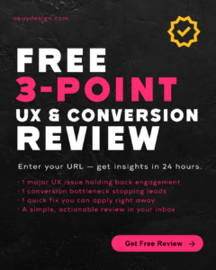 3-Point Website UX & Conversion Review