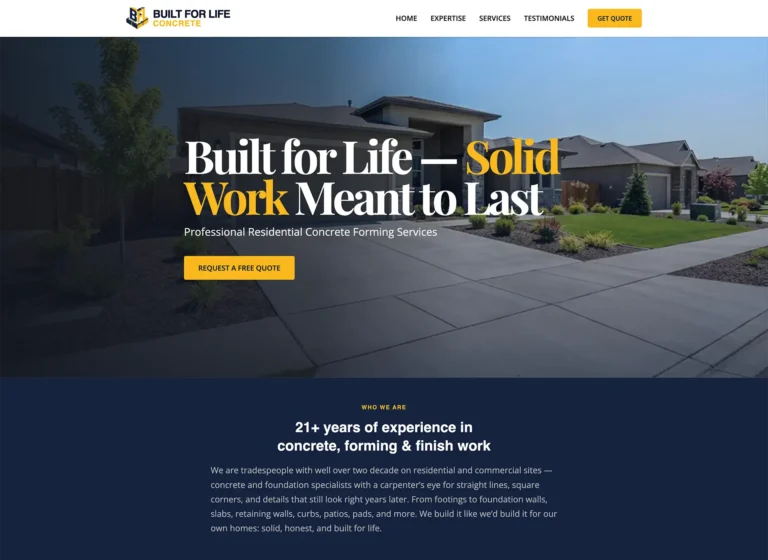 Built for Life Concrete